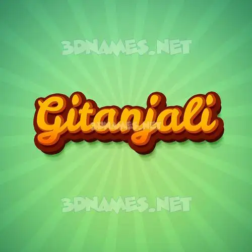 gitanjali in Green Rays style - 3D name wallpaper gitanjali in Green Rays style - 3D name wallpaper