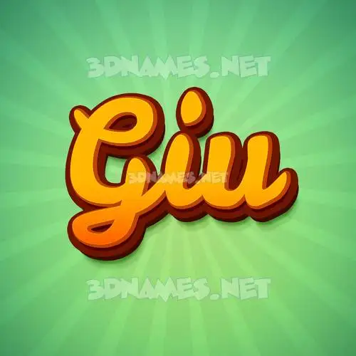 giu in Green Rays style - 3D name wallpaper giu in Green Rays style - 3D name wallpaper