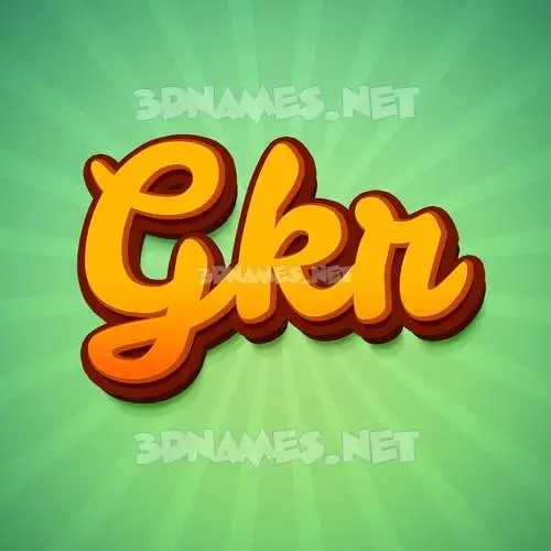 gkr in Green Rays style - 3D name wallpaper gkr in Green Rays style - 3D name wallpaper