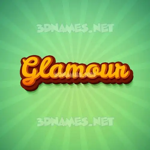 glamour in Green Rays style - 3D name wallpaper glamour in Green Rays style - 3D name wallpaper
