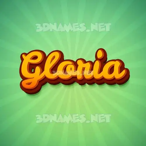 gloria in Green Rays style - 3D name wallpaper gloria in Green Rays style - 3D name wallpaper