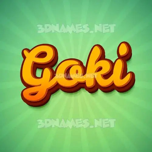 goki in Green Rays style - 3D name wallpaper goki in Green Rays style - 3D name wallpaper