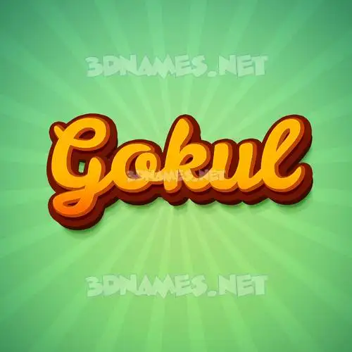 gokul in Green Rays style - 3D name wallpaper gokul in Green Rays style - 3D name wallpaper
