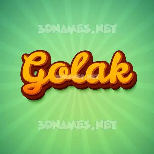golak in Green Rays style - 3D name wallpaper golak in Green Rays style - 3D name wallpaper