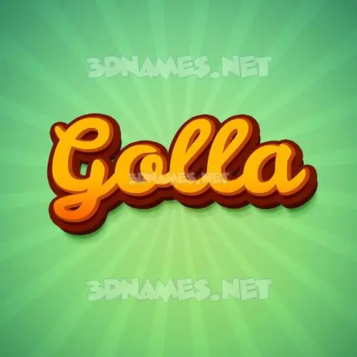 golla in Green Rays style - 3D name wallpaper golla in Green Rays style - 3D name wallpaper