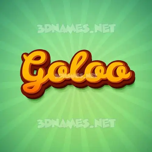 goloo in Green Rays style - 3D name wallpaper goloo in Green Rays style - 3D name wallpaper