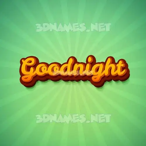 goodnight in Green Rays style - 3D name wallpaper goodnight in Green Rays style - 3D name wallpaper