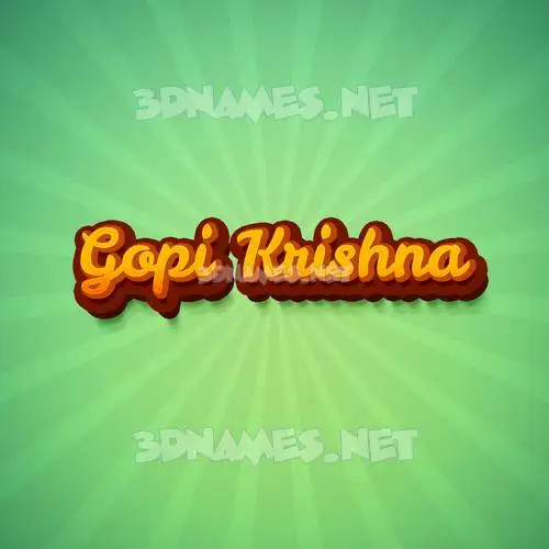 gopi krishna in Green Rays style - 3D name wallpaper gopi krishna in Green Rays style - 3D name wallpaper