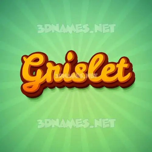 grislet in Green Rays style - 3D name wallpaper grislet in Green Rays style - 3D name wallpaper