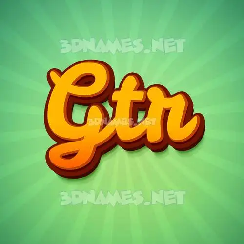 gtr in Green Rays style - 3D name wallpaper gtr in Green Rays style - 3D name wallpaper