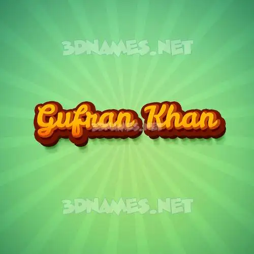 gufran khan in Green Rays style - 3D name wallpaper gufran khan in Green Rays style - 3D name wallpaper