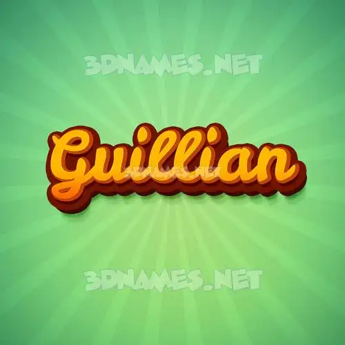 guillian in Green Rays style - 3D name wallpaper guillian in Green Rays style - 3D name wallpaper
