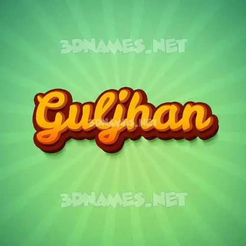 guljhan in Green Rays style - 3D name wallpaper guljhan in Green Rays style - 3D name wallpaper