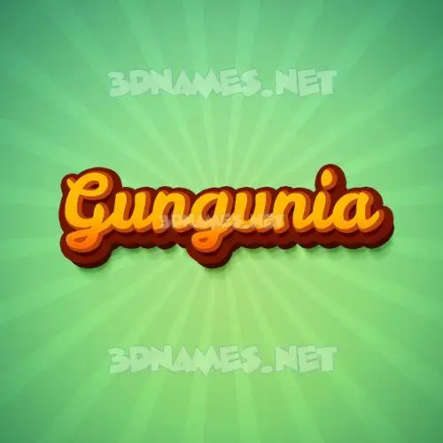 gungunia in Green Rays style - 3D name wallpaper gungunia in Green Rays style - 3D name wallpaper