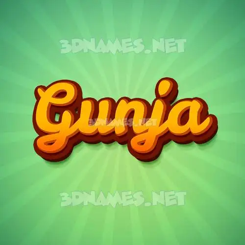 gunja in Green Rays style - 3D name wallpaper gunja in Green Rays style - 3D name wallpaper