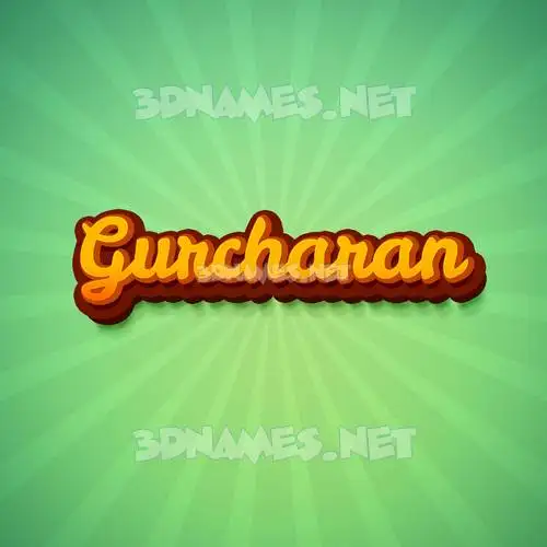 gurcharan in Green Rays style - 3D name wallpaper
