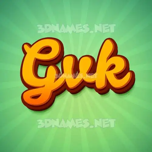 gvk in Green Rays style - 3D name wallpaper gvk in Green Rays style - 3D name wallpaper