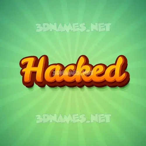 hacked in Green Rays style - 3D name wallpaper hacked in Green Rays style - 3D name wallpaper