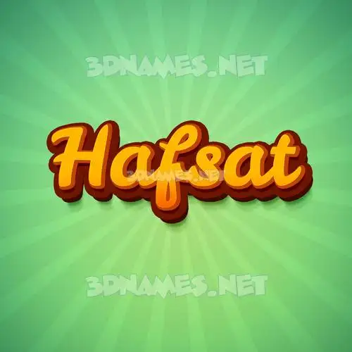hafsat in Green Rays style - 3D name wallpaper hafsat in Green Rays style - 3D name wallpaper