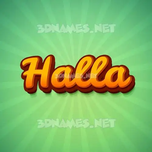 halla in Green Rays style - 3D name wallpaper halla in Green Rays style - 3D name wallpaper