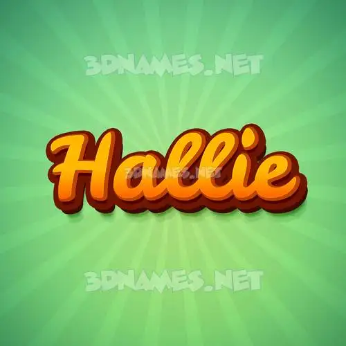 hallie in Green Rays style - 3D name wallpaper hallie in Green Rays style - 3D name wallpaper