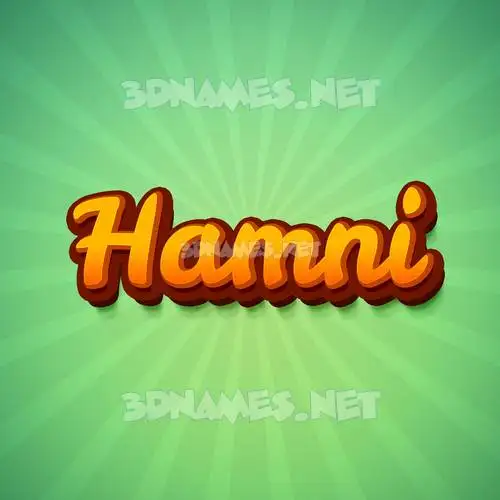 hamni in Green Rays style - 3D name wallpaper hamni in Green Rays style - 3D name wallpaper