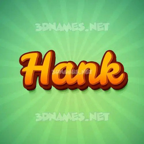 hank in Green Rays style - 3D name wallpaper hank in Green Rays style - 3D name wallpaper