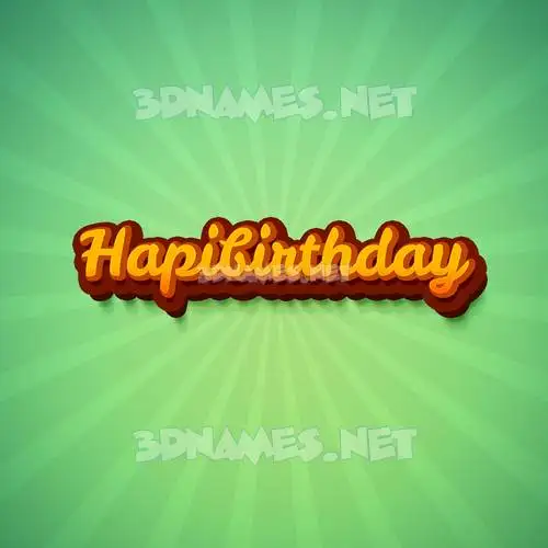 hapibirthday in Green Rays style - 3D name wallpaper hapibirthday in Green Rays style - 3D name wallpaper