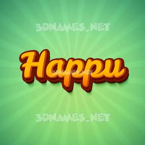 happu in Green Rays style - 3D name wallpaper happu in Green Rays style - 3D name wallpaper