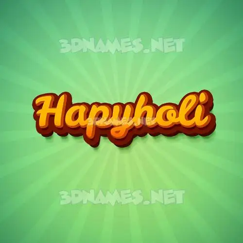 hapyholi in Green Rays style - 3D name wallpaper hapyholi in Green Rays style - 3D name wallpaper