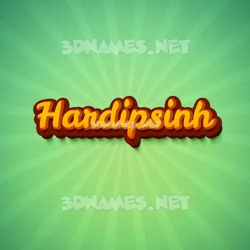 hardipsinh in Green Rays style - 3D name wallpaper