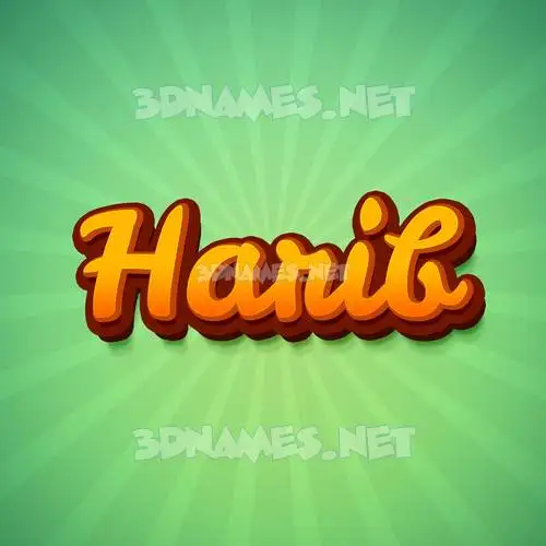 harib in Green Rays style - 3D name wallpaper harib in Green Rays style - 3D name wallpaper
