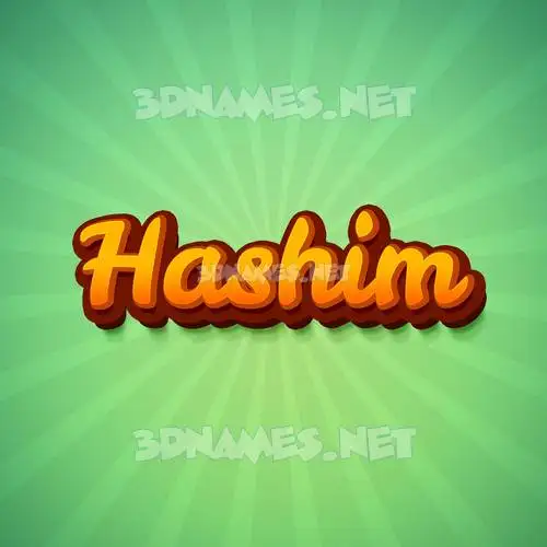 hashim in Green Rays style - 3D name wallpaper