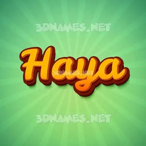 haya in Green Rays style - 3D name wallpaper haya in Green Rays style - 3D name wallpaper