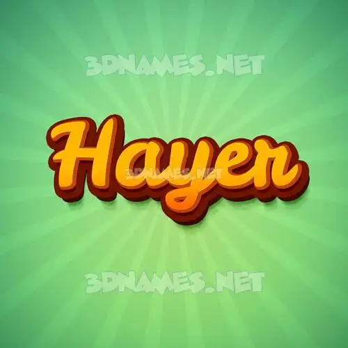 hayer in Green Rays style - 3D name wallpaper hayer in Green Rays style - 3D name wallpaper
