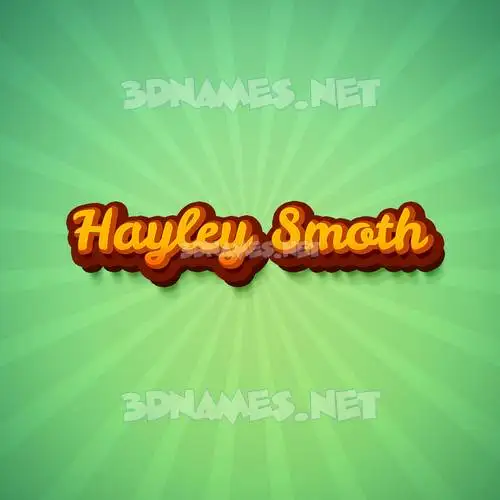 hayley smoth in Green Rays style - 3D name wallpaper hayley smoth in Green Rays style - 3D name wallpaper