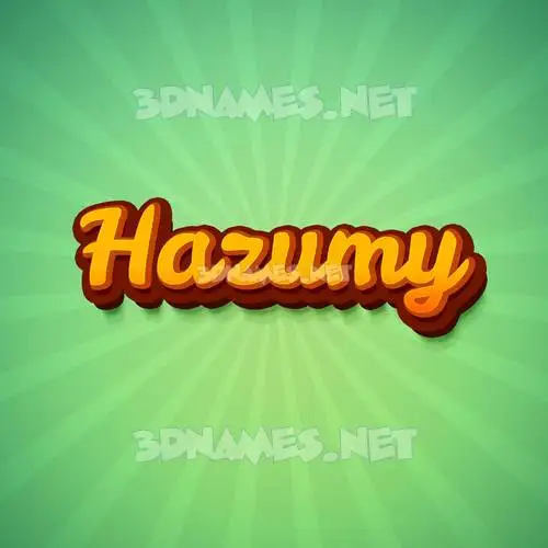 hazumy in Green Rays style - 3D name wallpaper hazumy in Green Rays style - 3D name wallpaper