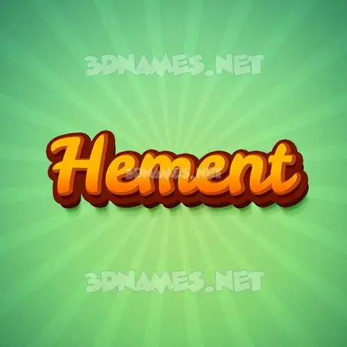 hement in Green Rays style - 3D name wallpaper hement in Green Rays style - 3D name wallpaper