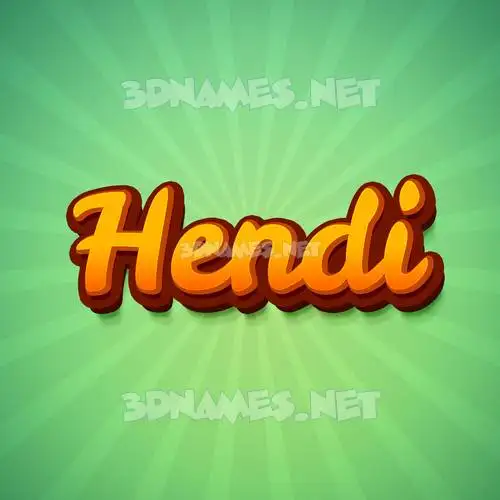 hendi in Green Rays style - 3D name wallpaper hendi in Green Rays style - 3D name wallpaper