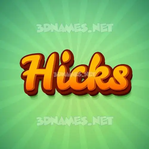 hicks in Green Rays style - 3D name wallpaper hicks in Green Rays style - 3D name wallpaper