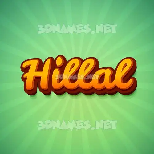 hillal in Green Rays style - 3D name wallpaper hillal in Green Rays style - 3D name wallpaper