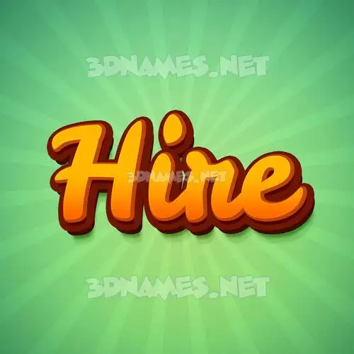 hire in Green Rays style - 3D name wallpaper hire in Green Rays style - 3D name wallpaper