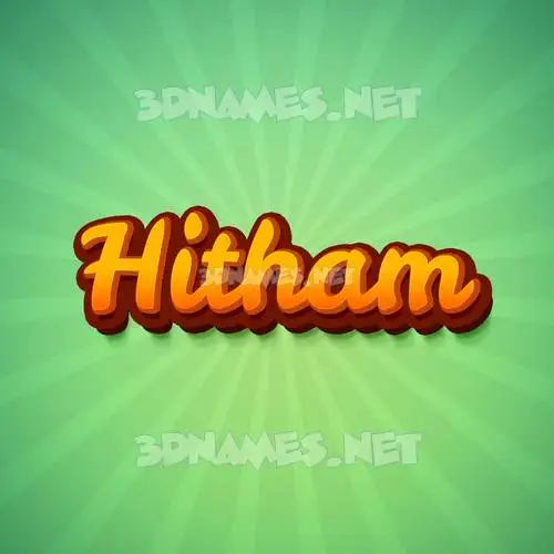 hitham in Green Rays style - 3D name wallpaper hitham in Green Rays style - 3D name wallpaper