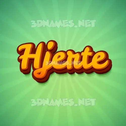 hjerte in Green Rays style - 3D name wallpaper hjerte in Green Rays style - 3D name wallpaper