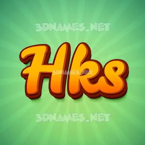 hks in Green Rays style - 3D name wallpaper hks in Green Rays style - 3D name wallpaper