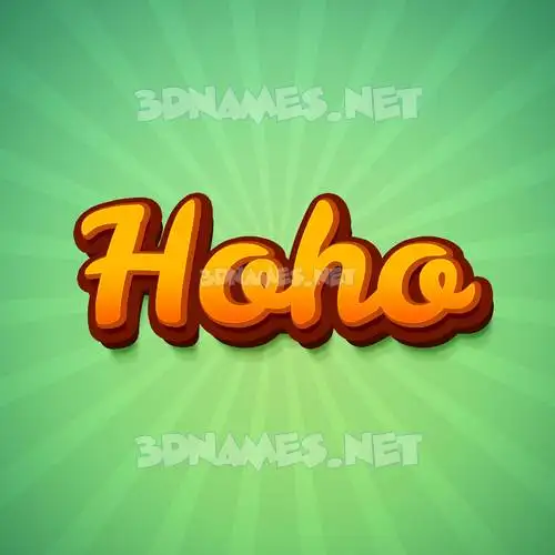hoho in Green Rays style - 3D name wallpaper hoho in Green Rays style - 3D name wallpaper