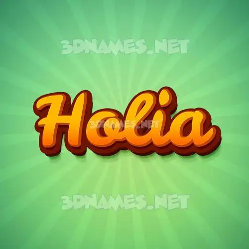 holia in Green Rays style - 3D name wallpaper holia in Green Rays style - 3D name wallpaper