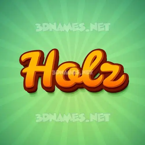 holz in Green Rays style - 3D name wallpaper holz in Green Rays style - 3D name wallpaper