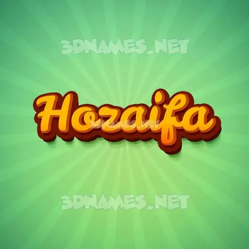 hozaifa in Green Rays style - 3D name wallpaper hozaifa in Green Rays style - 3D name wallpaper