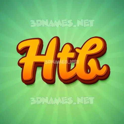htb in Green Rays style - 3D name wallpaper